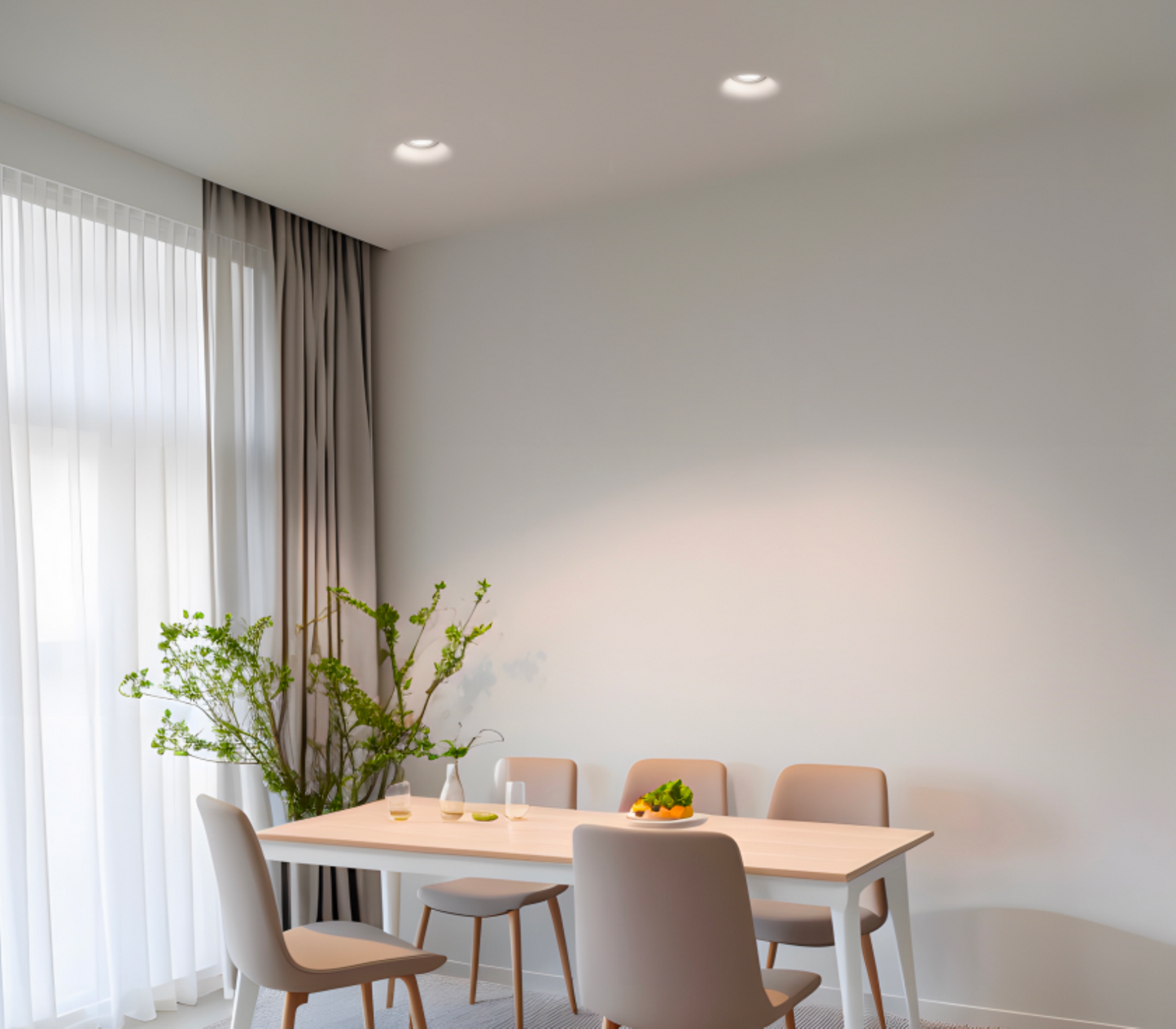 Aris Single Trimless Recessed Plaster downlight
