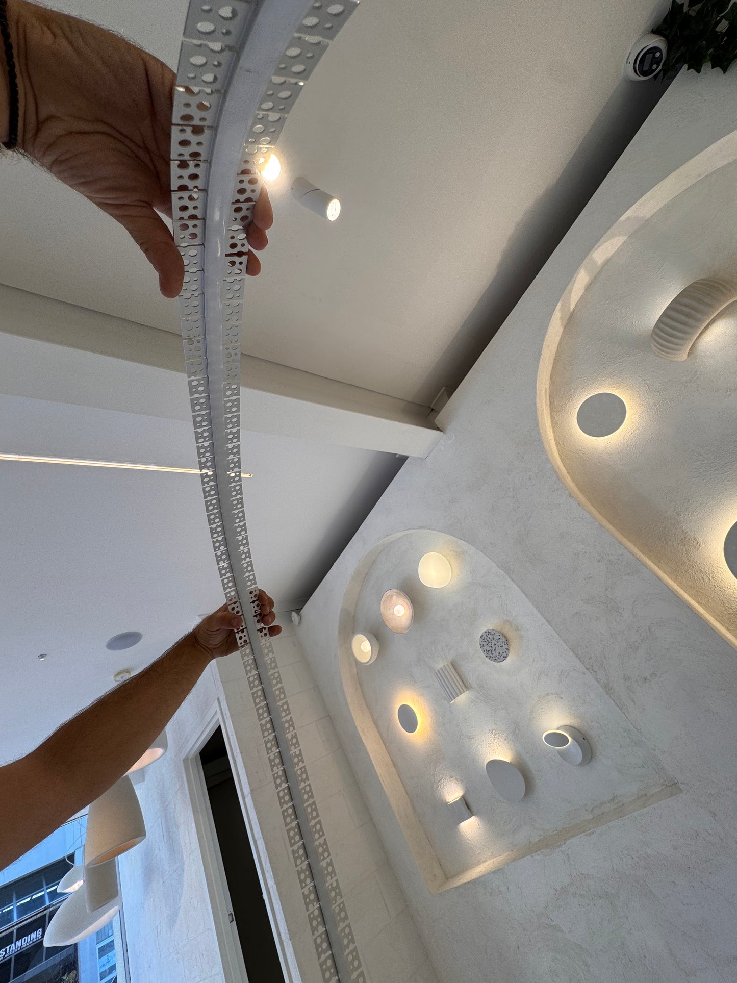 Flexible recessed led profile