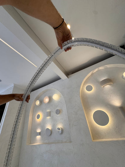 Flexible recessed led profile