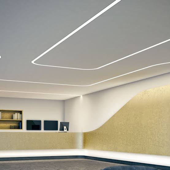 Flexible recessed led profile