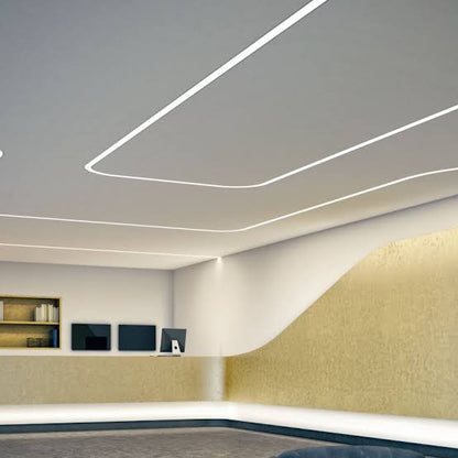 Flexible recessed led profile