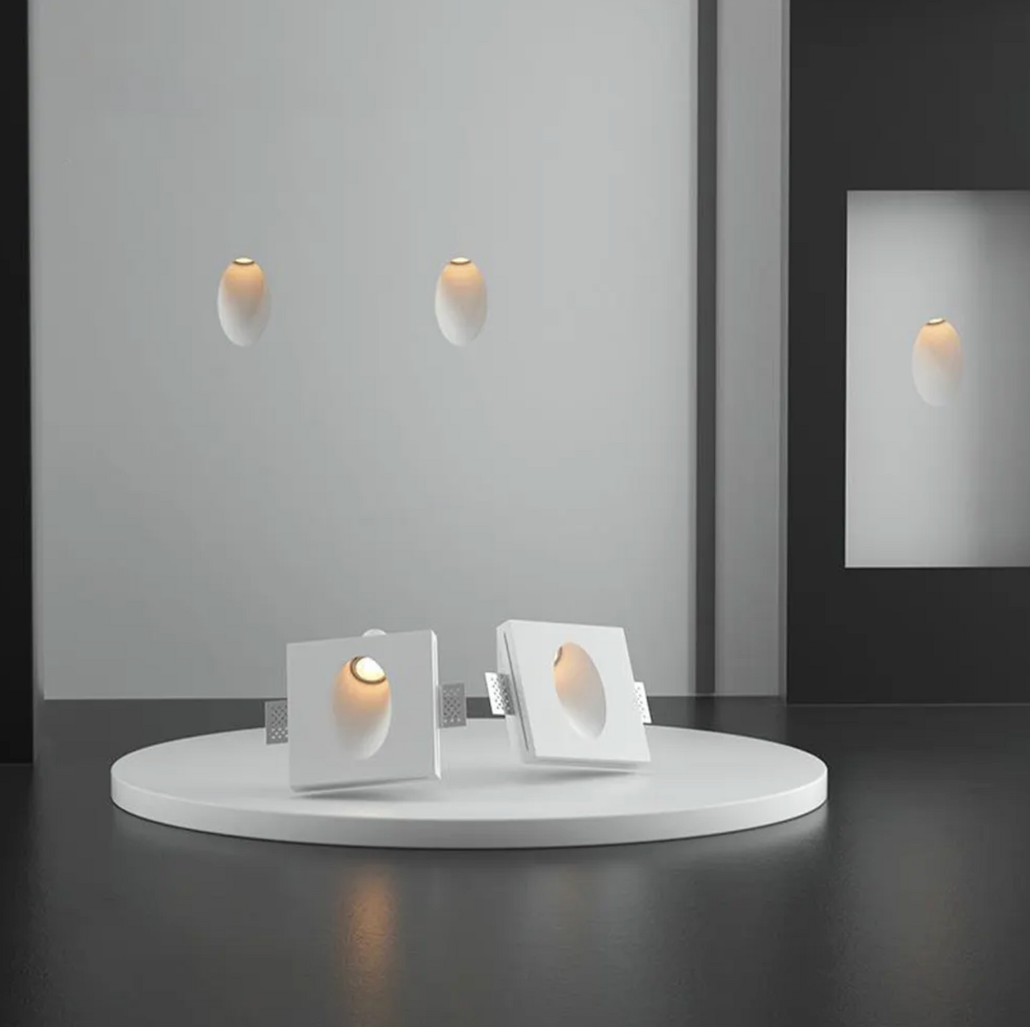 Fira Recessed Trimless Recessed Plaster Wall light