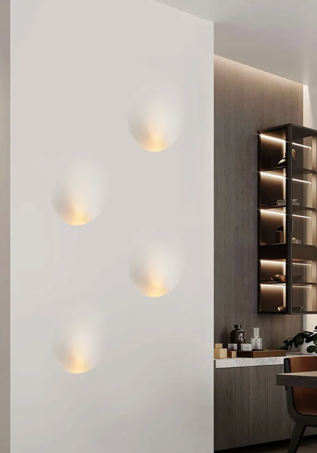 Fira Mega   Recessed Trimless Plaster Wall Light