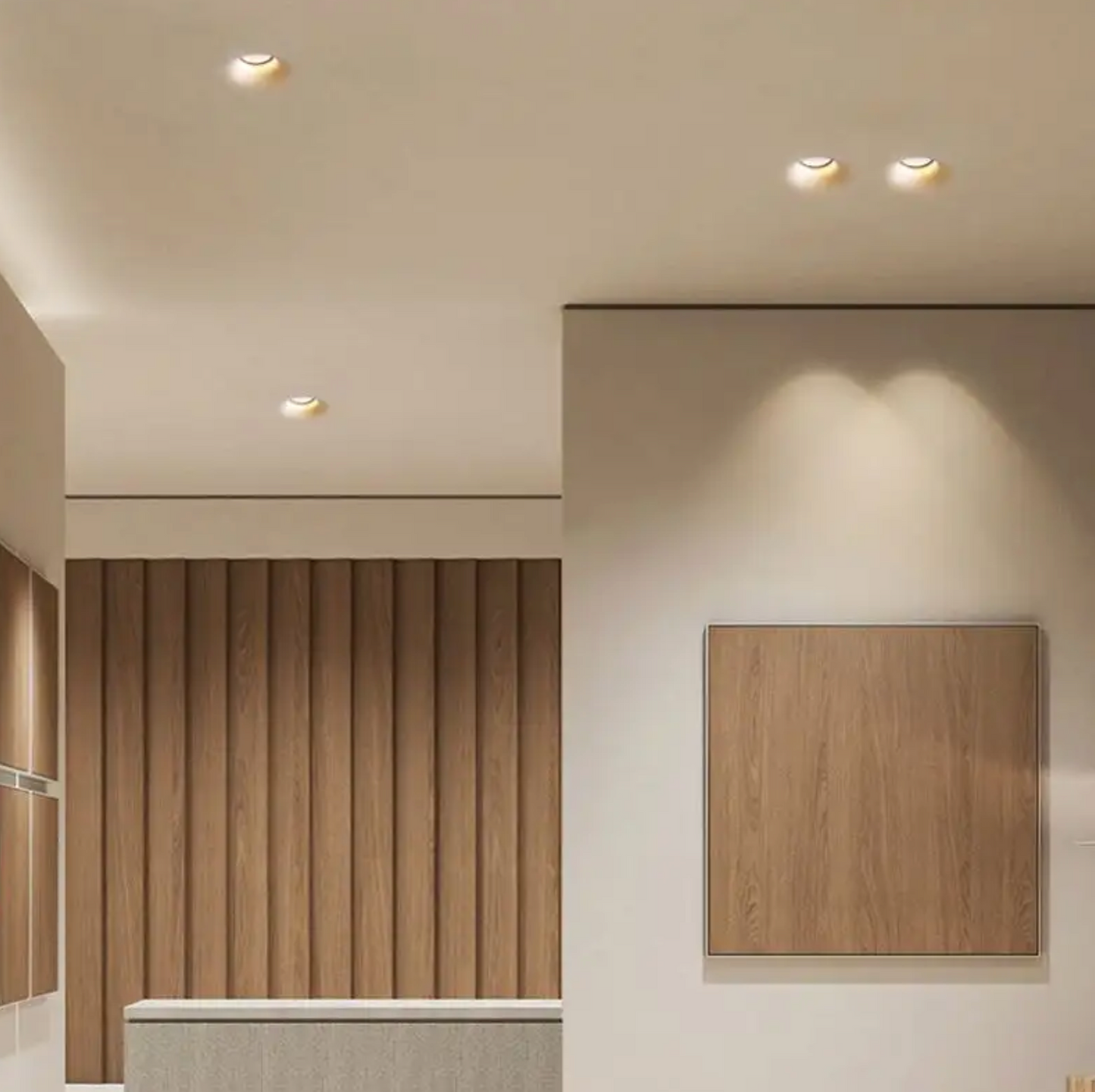 Aristea Double Trimless Recessed Plaster downlight