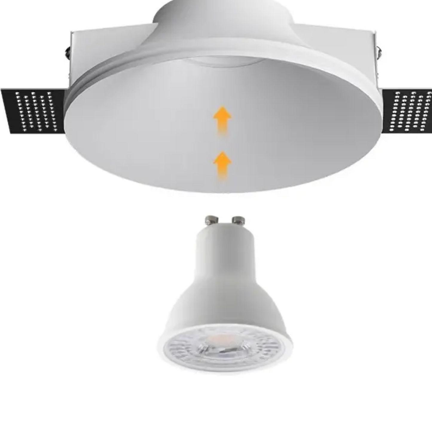 Aristea Double Trimless Recessed Plaster downlight