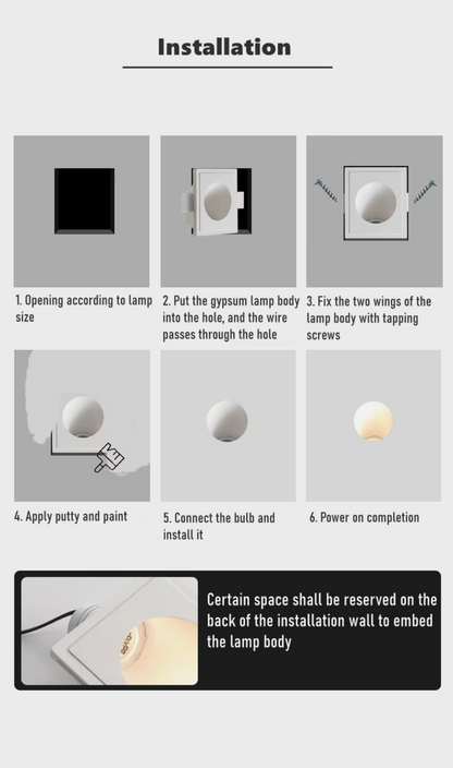 Aristea Double Trimless Recessed Plaster downlight