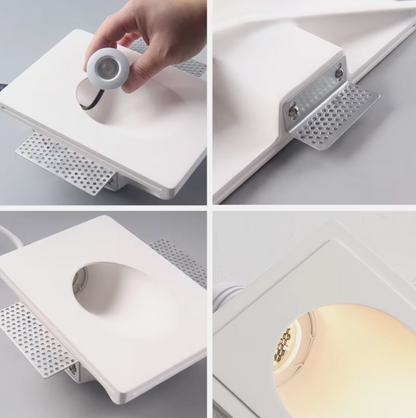 Fira Recessed Trimless Recessed Plaster Wall light