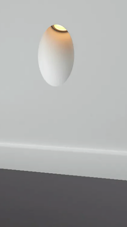 Fira Mini Recessed Trimless Plaster Wall light