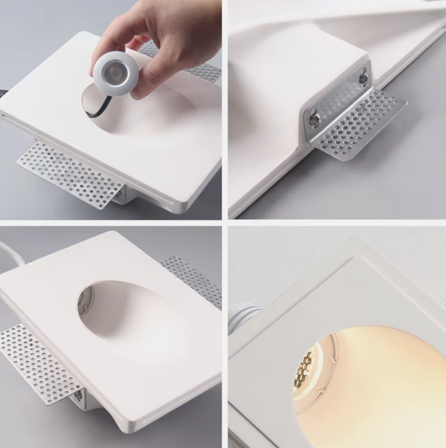 Fira Mini Recessed Trimless Plaster Wall light