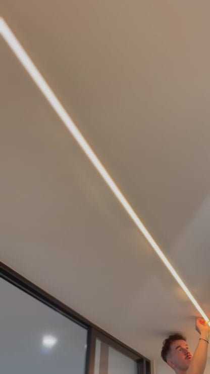 Flexible recessed led profile